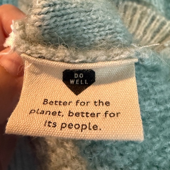 Madewell Green Knit Sweater with Cable Knit Detail Women's Sz S **PTP 24" - Picture 5 of 7